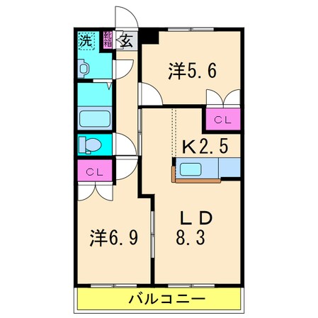 トゥインクルⅠの物件間取画像